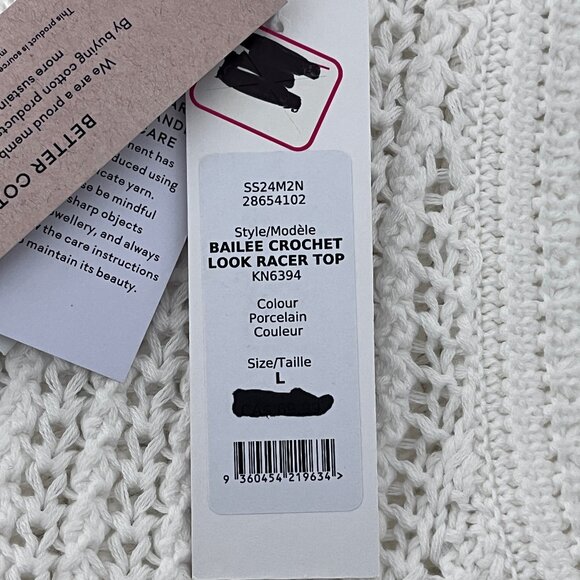 Ever New Bailee Crochet Racer Top NWT - Picture 10 of 15
